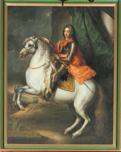 Portrait équestre du prince Eugène de Savoie (1663-1736) - Johann Gottfried Auerbach